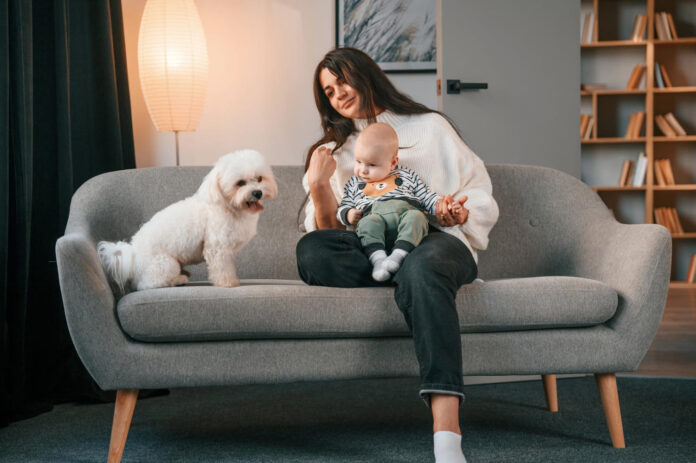 suo-ir-kudikis Šuo ir kūdikis.